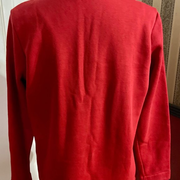 💖Red Sweatshirt with Gold Design /C12 - Picture 4 of 4